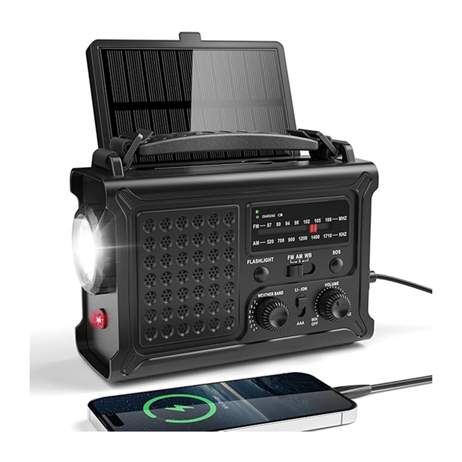 12000mAh Solar Kurbelradio,
