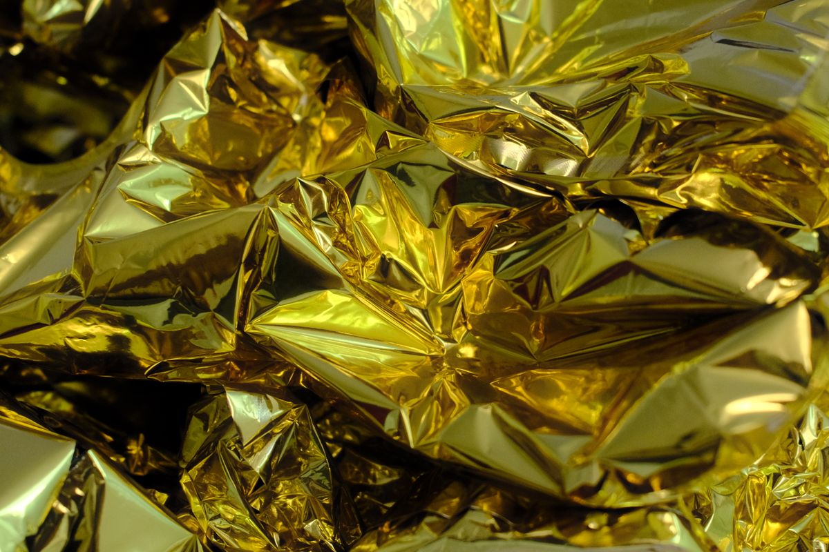 Goldene Rettungsdecke